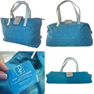 Diane Von Furstenberg Foldable Quilted Weekender Tote Bag